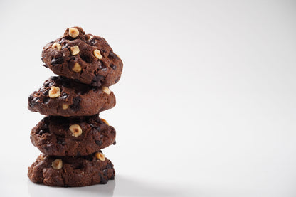 Box Of Four High Protein Double Chocolate Hazelnut Cookies