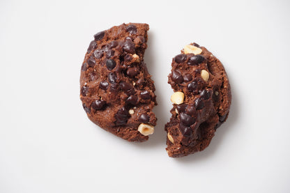 Box Of Four High Protein Double Chocolate Hazelnut Cookies